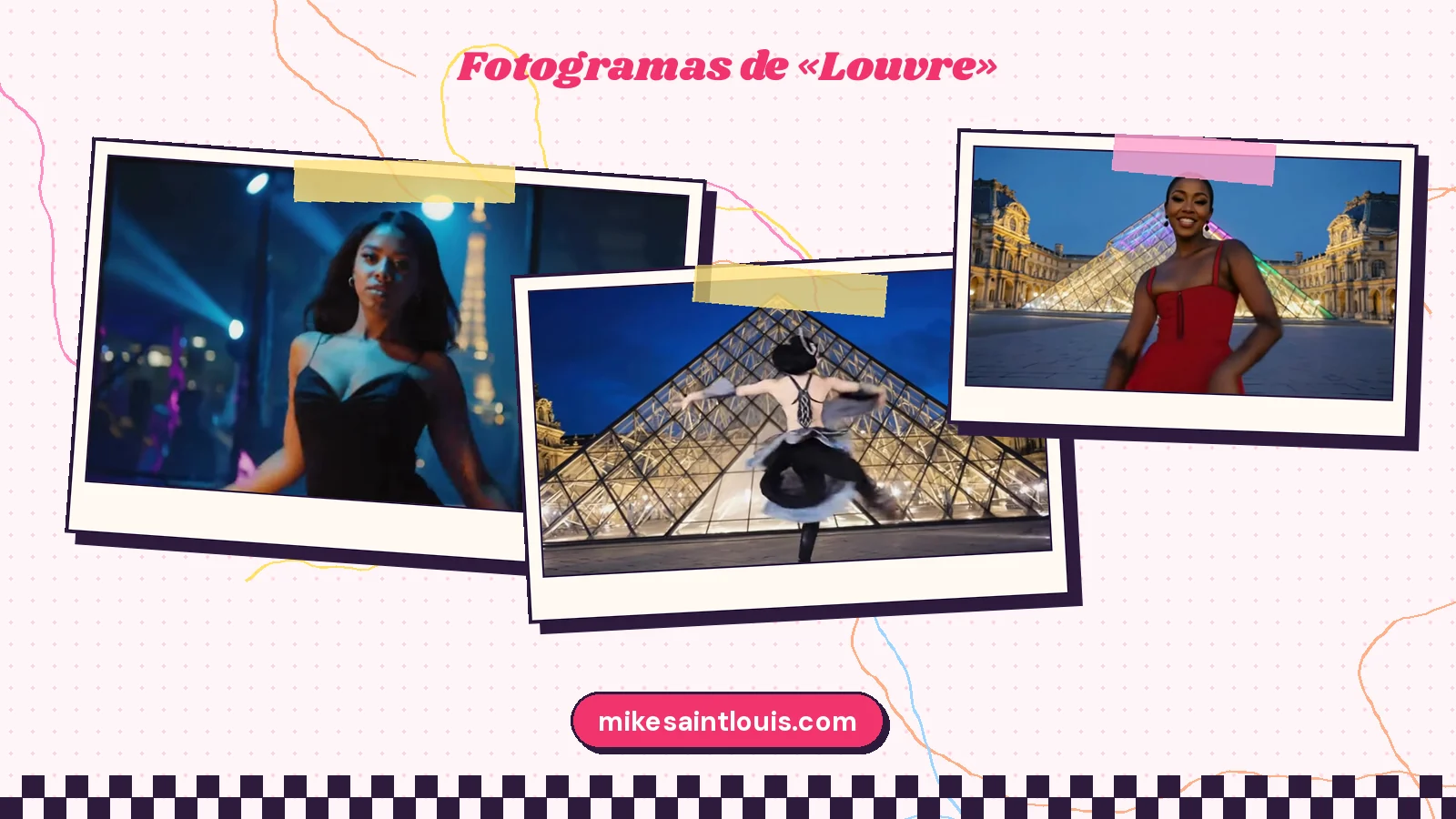 Fotogramas del videoclip oficial de «Louvre», de Mike Sain't Louis
