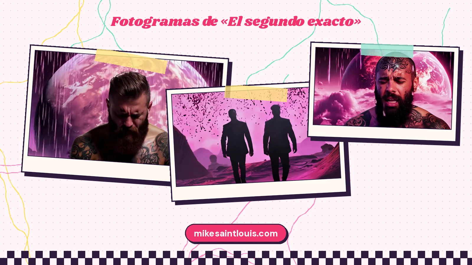 Fotogramas del videoclip oficial de «El segundo exacto», de Mike Sain't Louis