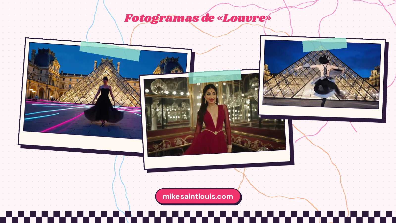 Fotogramas del videoclip oficial de «Louvre», de Mike Sain't Louis