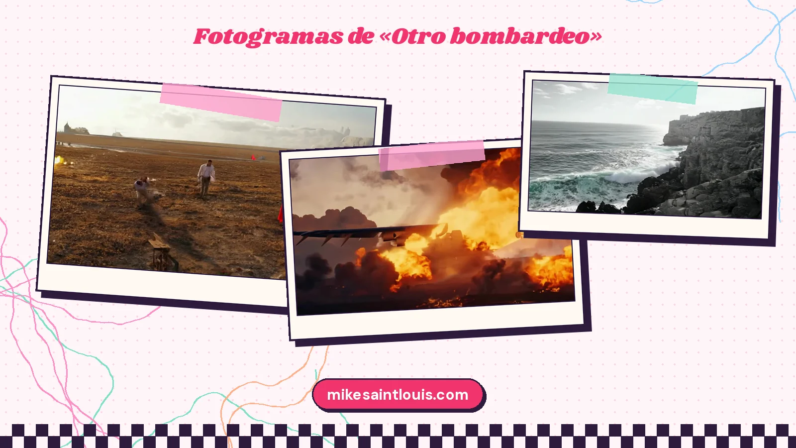 Fotogramas del videoclip oficial de «Otro bombardeo», de Mike Sain't Louis