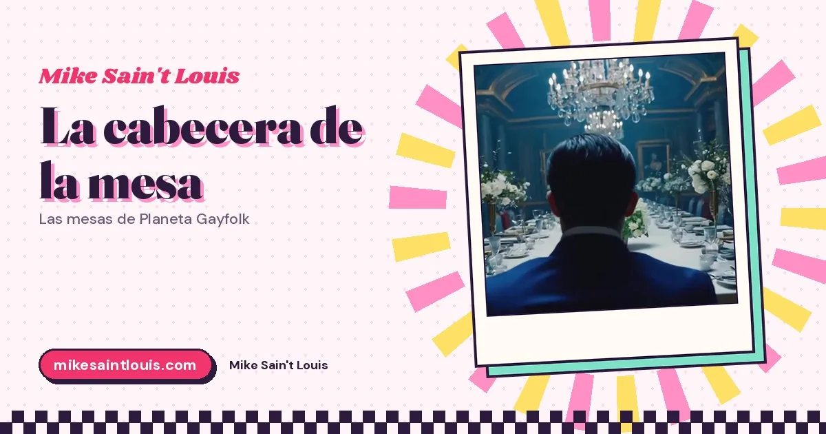 Dos copas en una mesa de metal, un buffet de croquetas y un baile sobre el mantel: las mesas de Planeta Gayfolk
