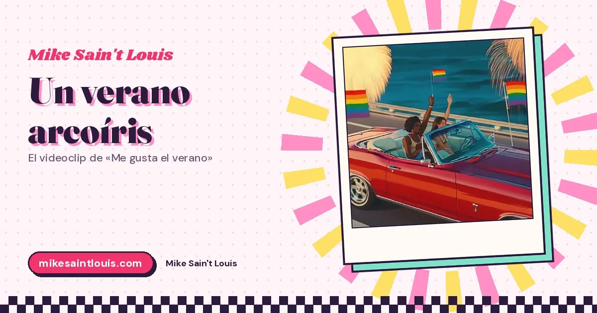 Patines con calcetines arcoíris, un descapotable rojo y helados de colores: el videoclip de «Me gusta el verano», escena a escena