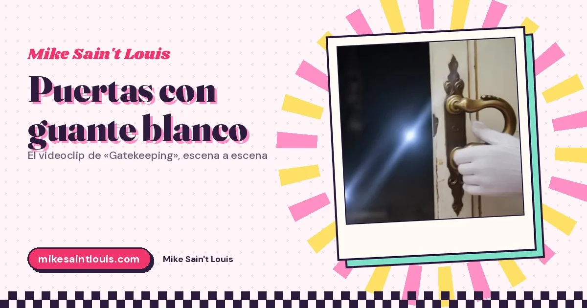Puertas con guante blanco: el videoclip de «Gatekeeping», del metrónomo a la pasarela con notas