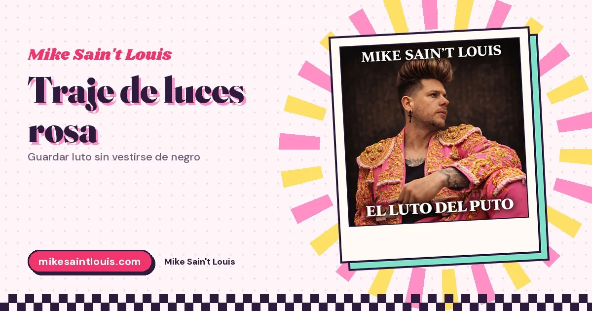 Traje de luces rosa: guardar luto sin vestirse de negro
