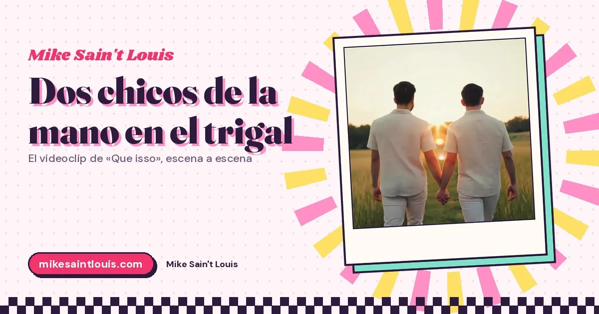 Dos jinetes, un arco de banderines y una iglesia blanca: el videoclip de «Que isso», escena a escena