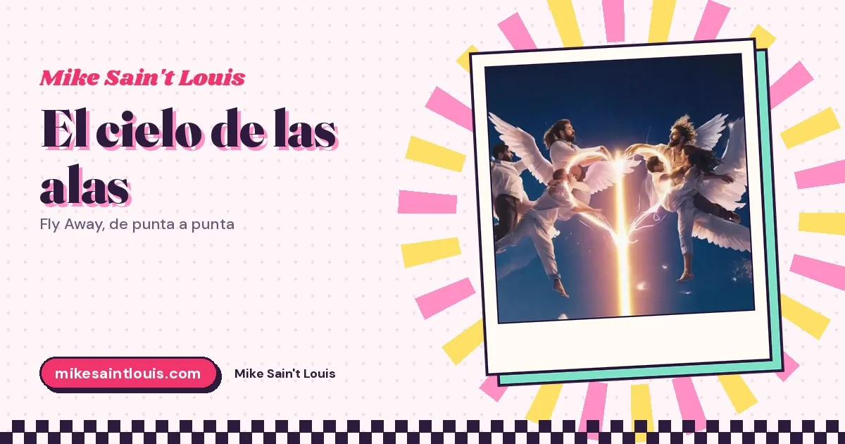 Un corazón de neón entre alas y una columna de luz: «Fly Away» y el cielo de Planeta Gayfolk