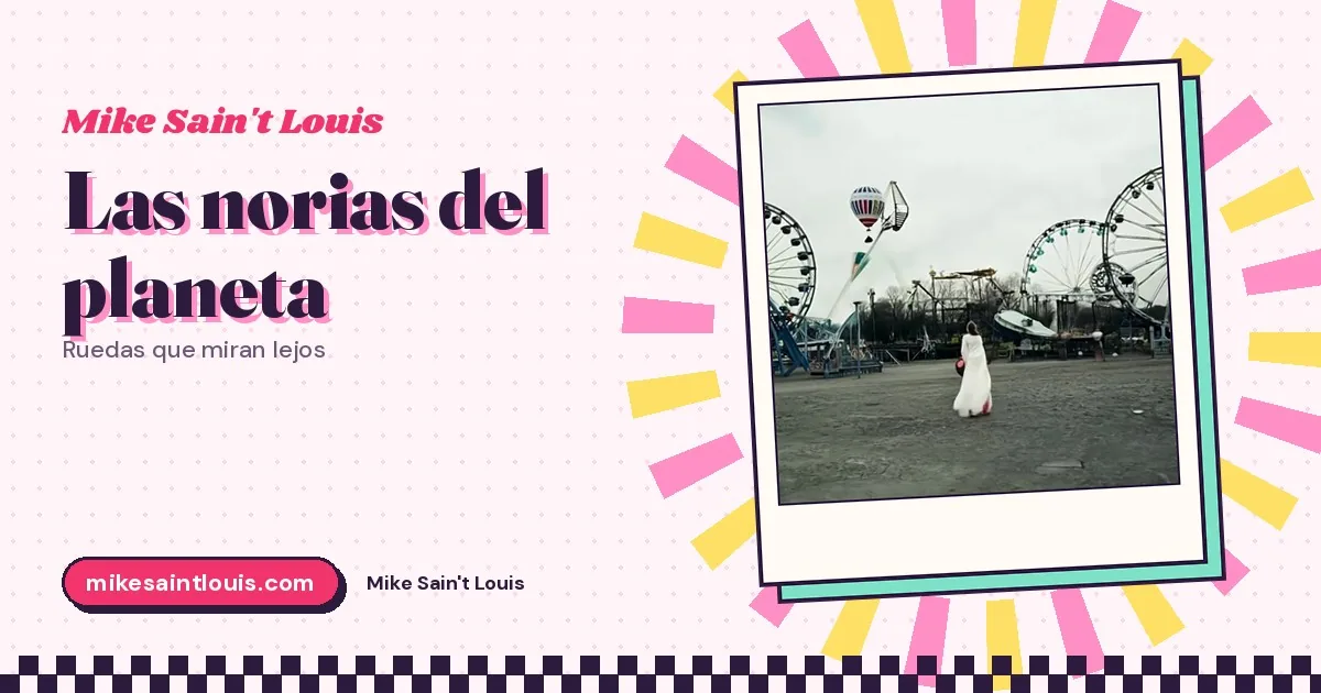 Una noria en la niebla, un tiovivo en la feria vacía y un coche frente al ocaso: las norias de Planeta Gayfolk
