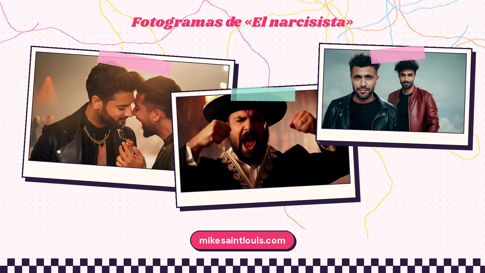 Fotogramas del videoclip oficial de «El narcisista», de Mike Sain't Louis