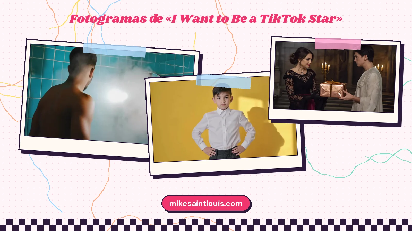 Stills from the official music video for «I Want to Be a TikTok Star» by Mike Sain't Louis