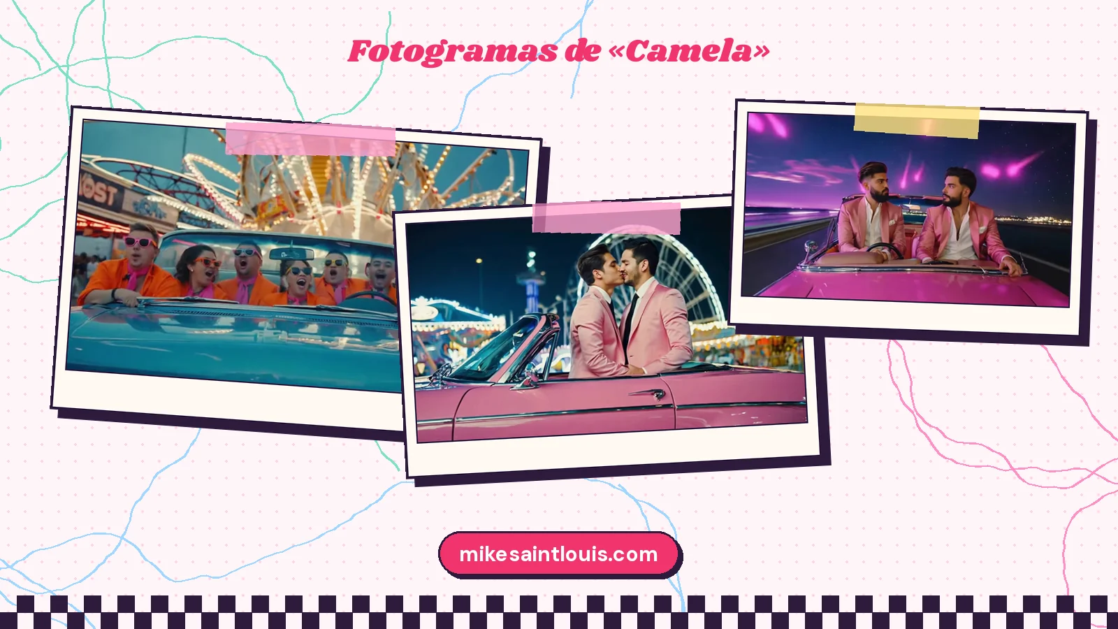 Fotogramas del videoclip oficial de «Camela», de Mike Sain't Louis