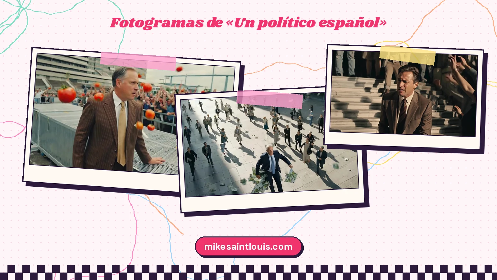 Fotogramas del videoclip oficial de «Un político español», de Mike Sain't Louis
