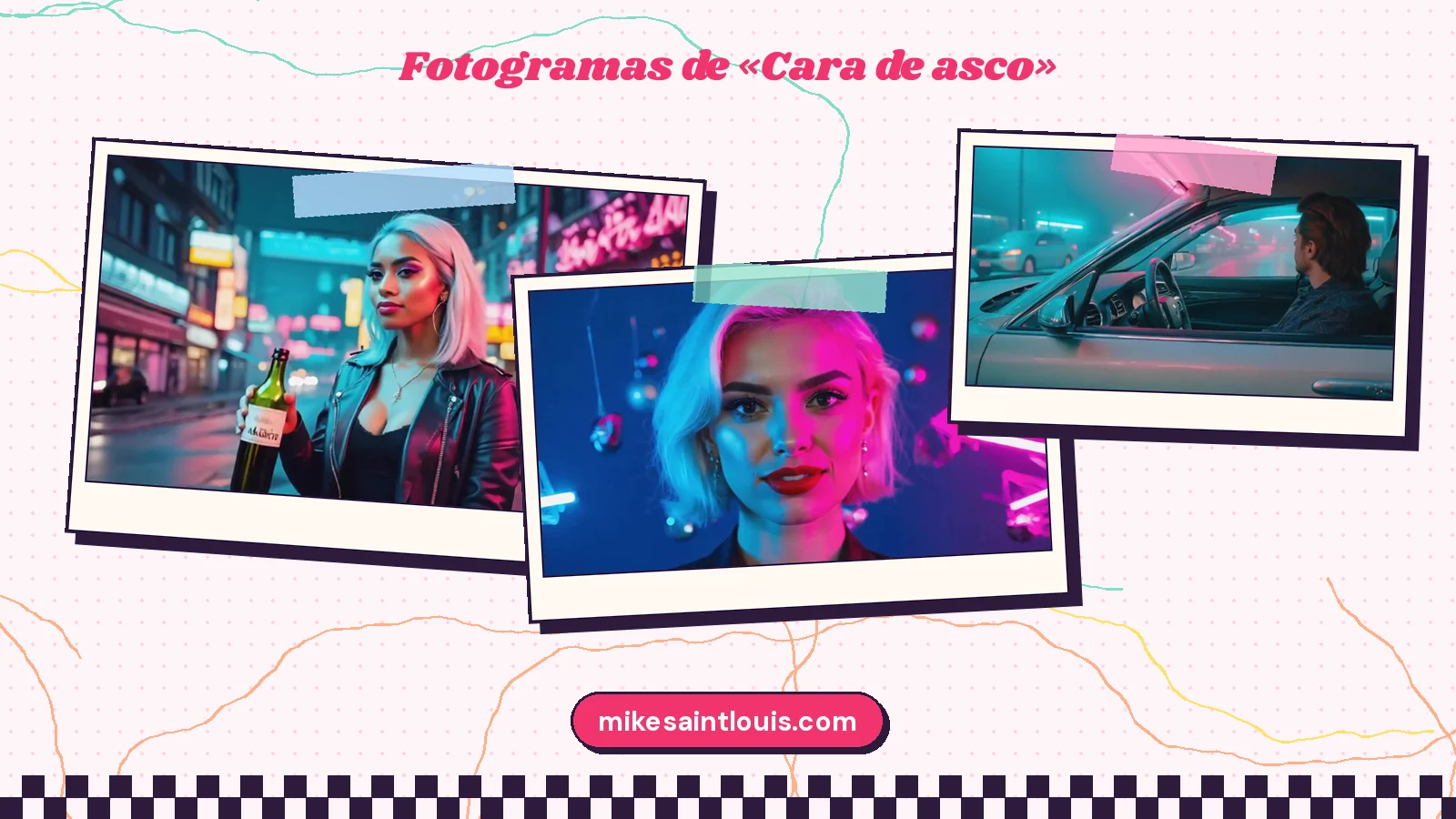 Fotogramas del videoclip oficial de «Cara de asco», de Mike Sain't Louis