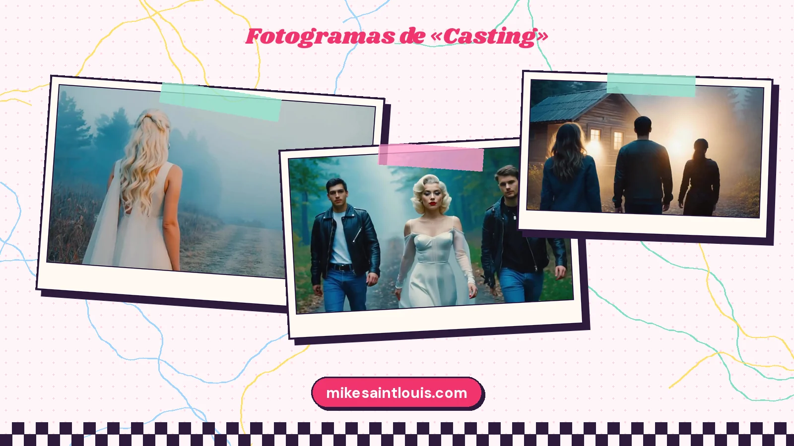 Fotogramas del videoclip oficial de «Casting», de Mike Sain't Louis