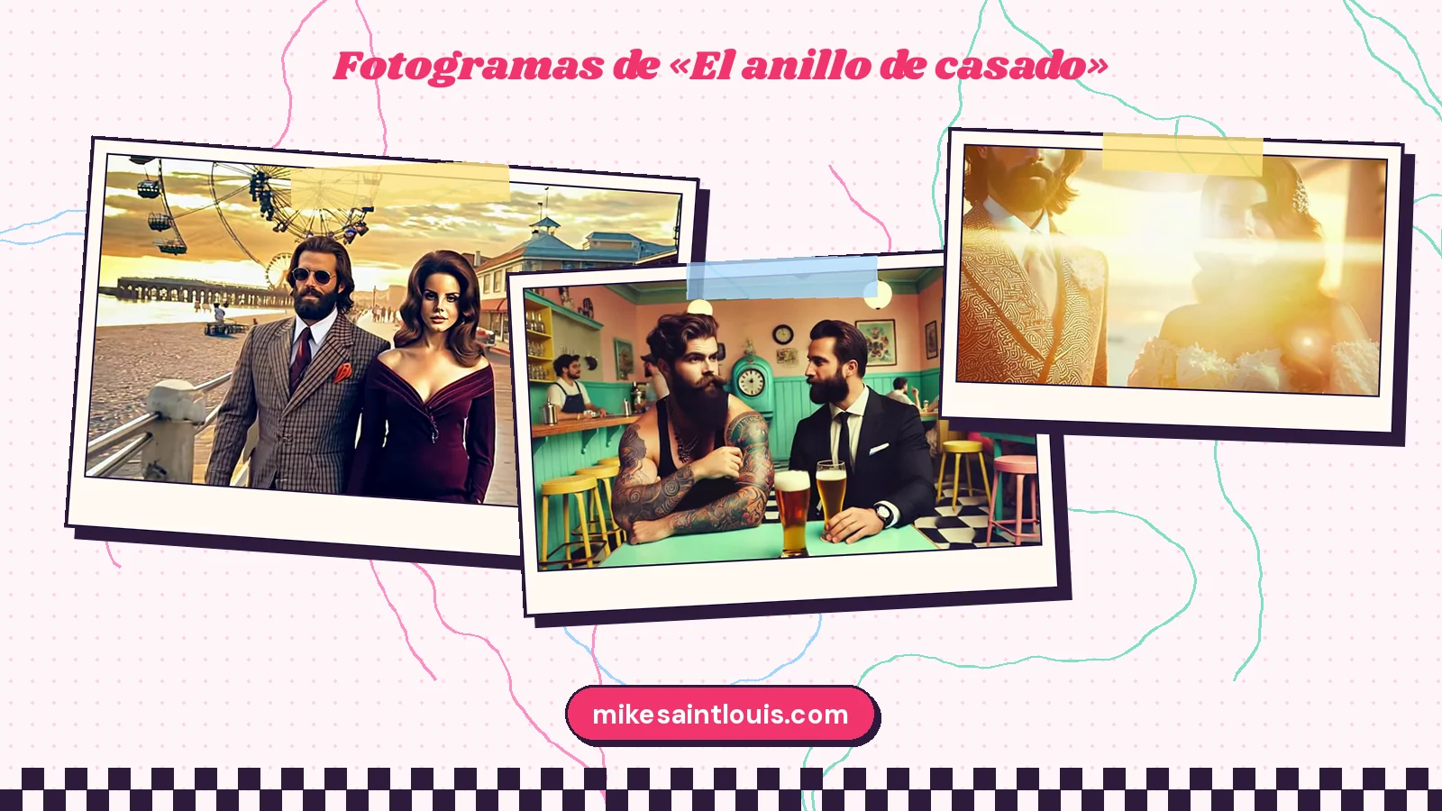 Fotogramas del videoclip oficial de «El anillo de casado», de Mike Sain't Louis