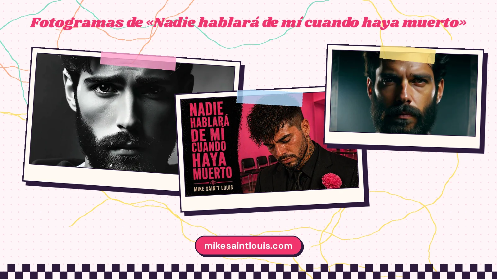 Fotogramas del videoclip oficial de «Nadie hablará de mí cuando haya muerto», de Mike Sain't Louis