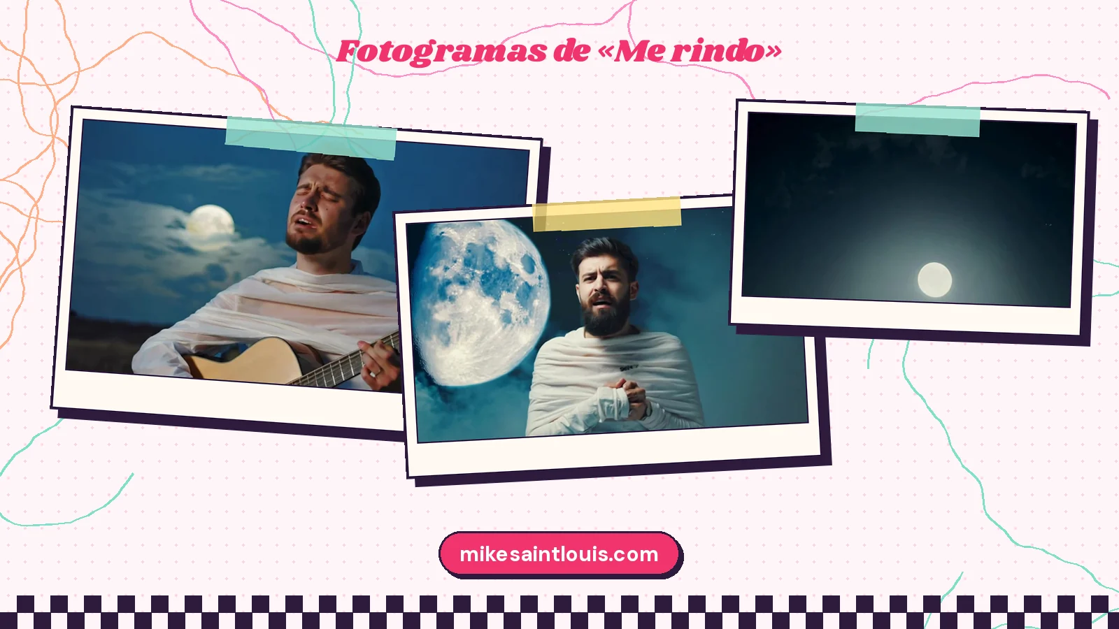 Fotogramas del videoclip oficial de «Me rindo», de Mike Sain't Louis