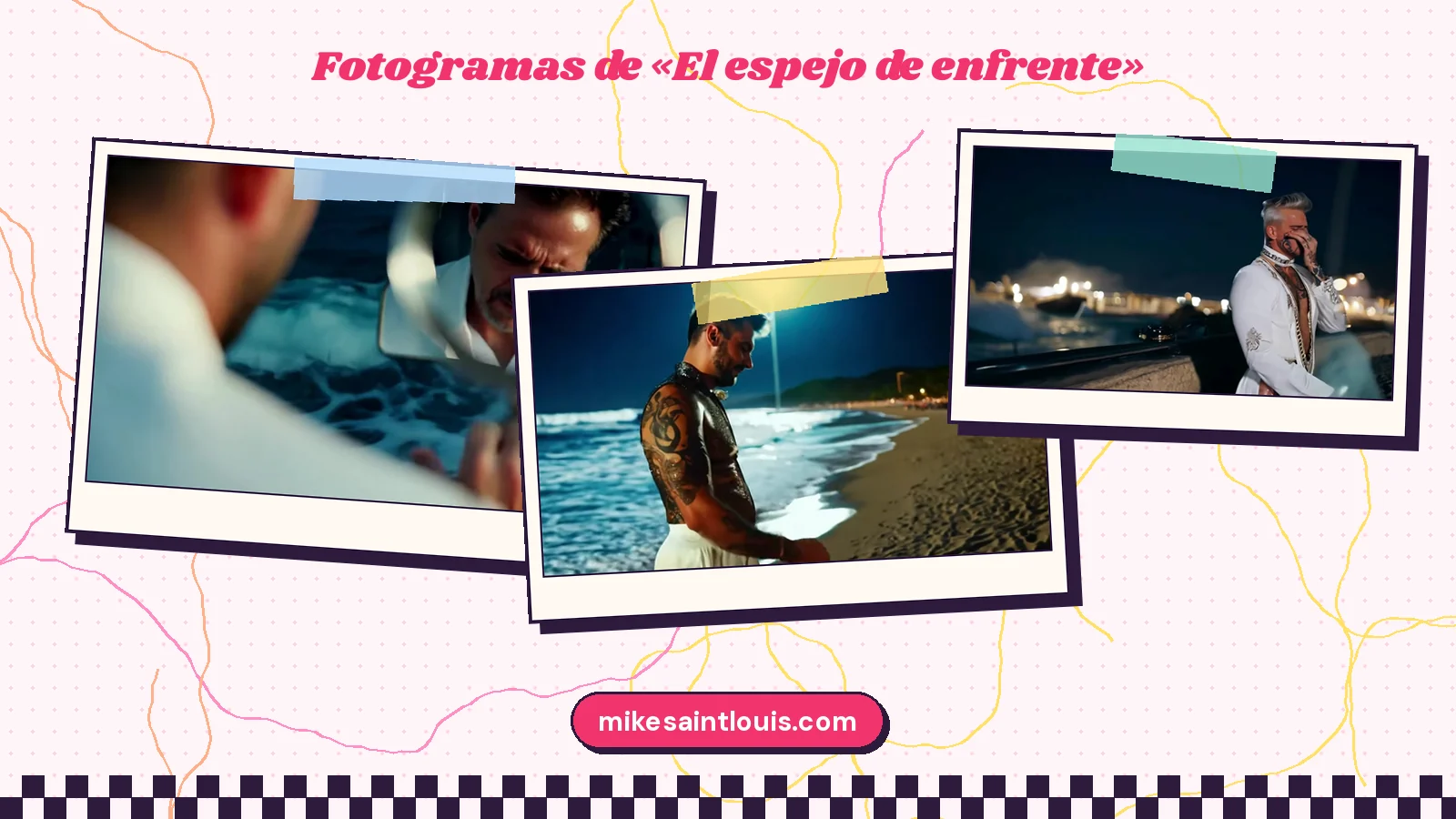 Fotogramas del videoclip oficial de «El espejo de enfrente», de Mike Sain't Louis