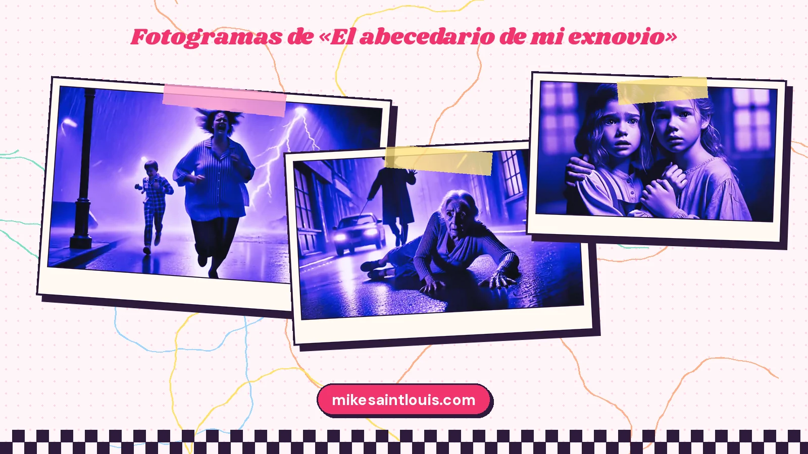 Fotogramas del videoclip oficial de «El abecedario de mi exnovio», de Mike Sain't Louis
