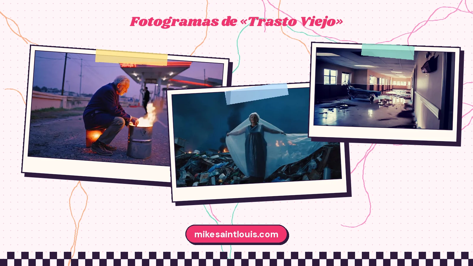 Fotogramas del videoclip oficial de «Trasto Viejo», de Mike Sain't Louis