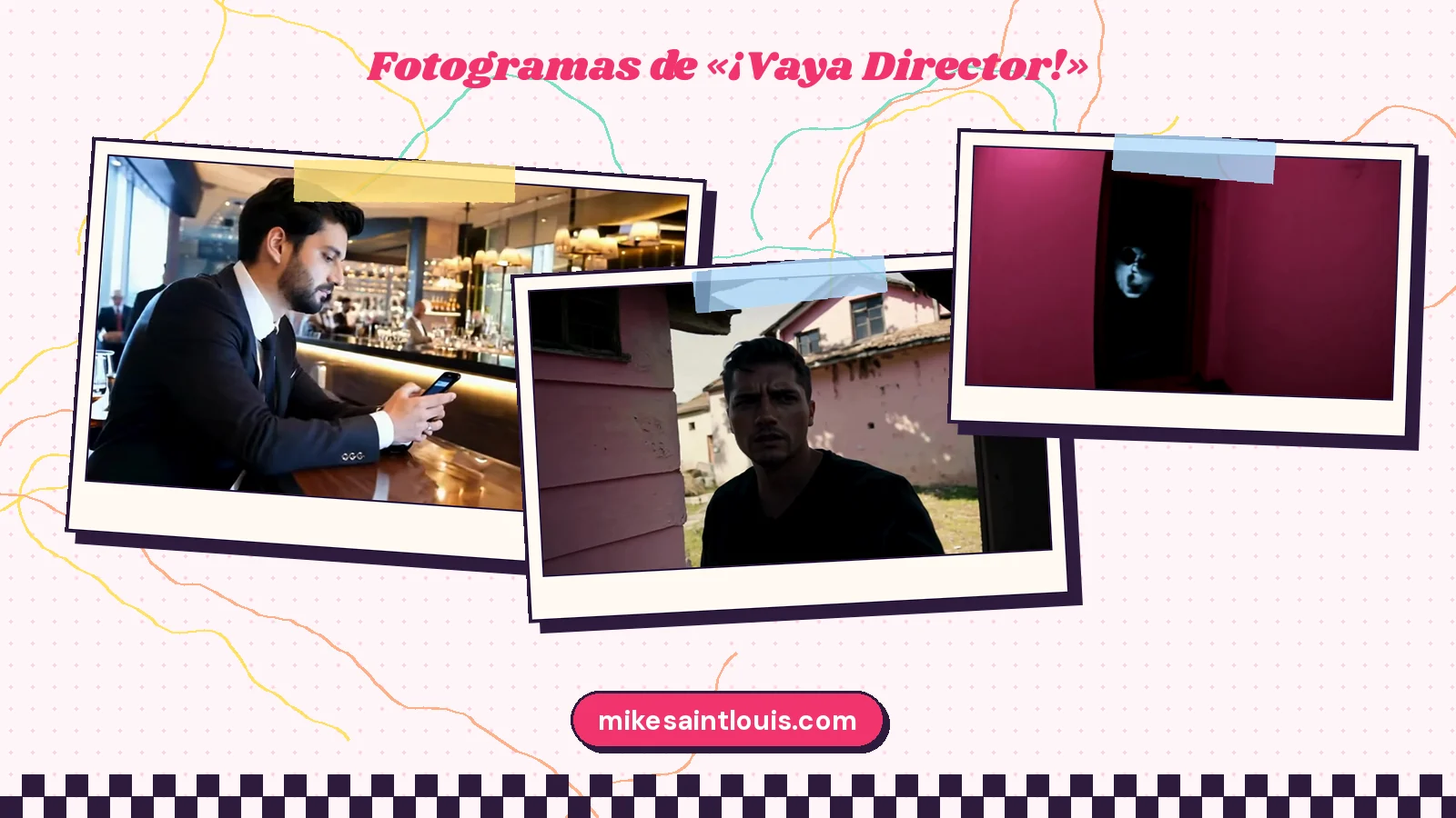 Fotogramas del videoclip oficial de «¡Vaya Director!», de Mike Sain't Louis