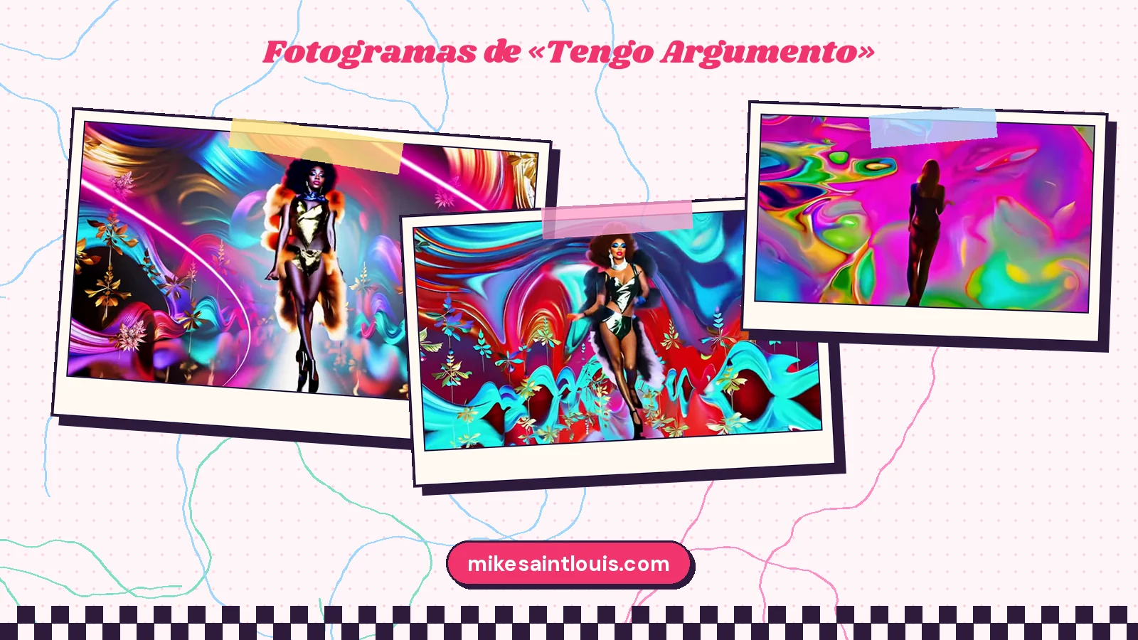 Stills from the official music video for «Tengo Argumento» by Mike Sain't Louis