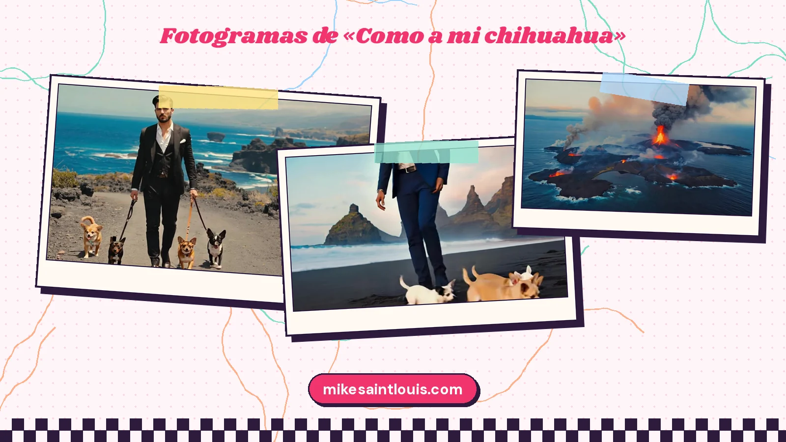 Stills from the official music video for «Como a mi chihuahua» by Mike Sain't Louis