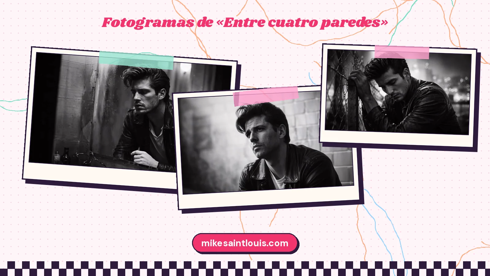 Fotogramas del videoclip oficial de «Entre cuatro paredes», de Mike Sain't Louis