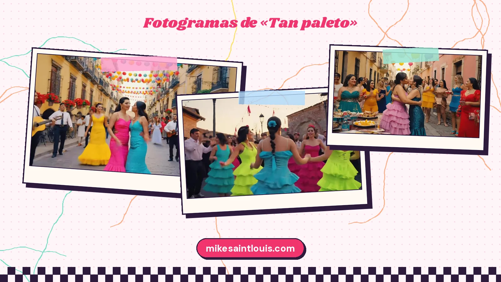 Fotogramas del videoclip oficial de «Tan paleto», de Mike Sain't Louis