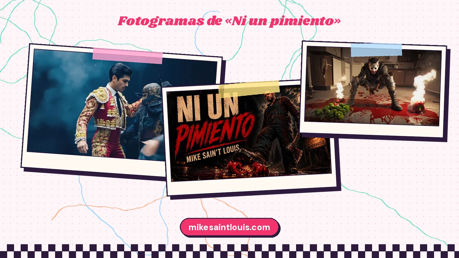 Fotogramas del videoclip oficial de «Ni un pimiento», de Mike Sain't Louis