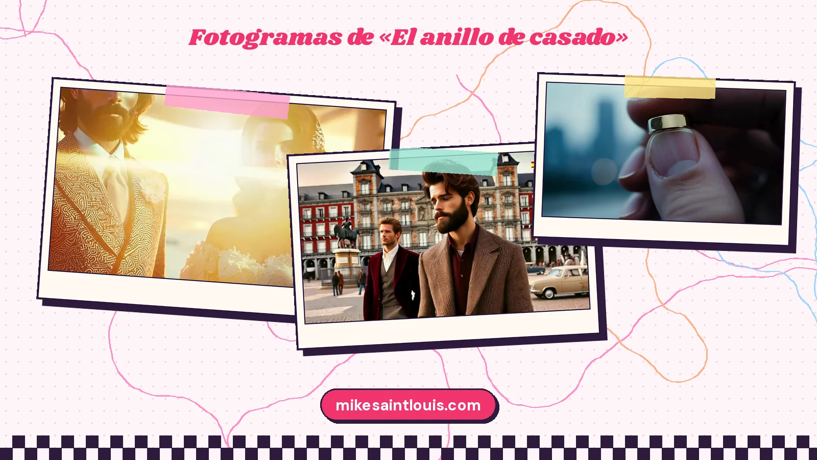 Fotogramas del videoclip oficial de «El anillo de casado», de Mike Sain't Louis