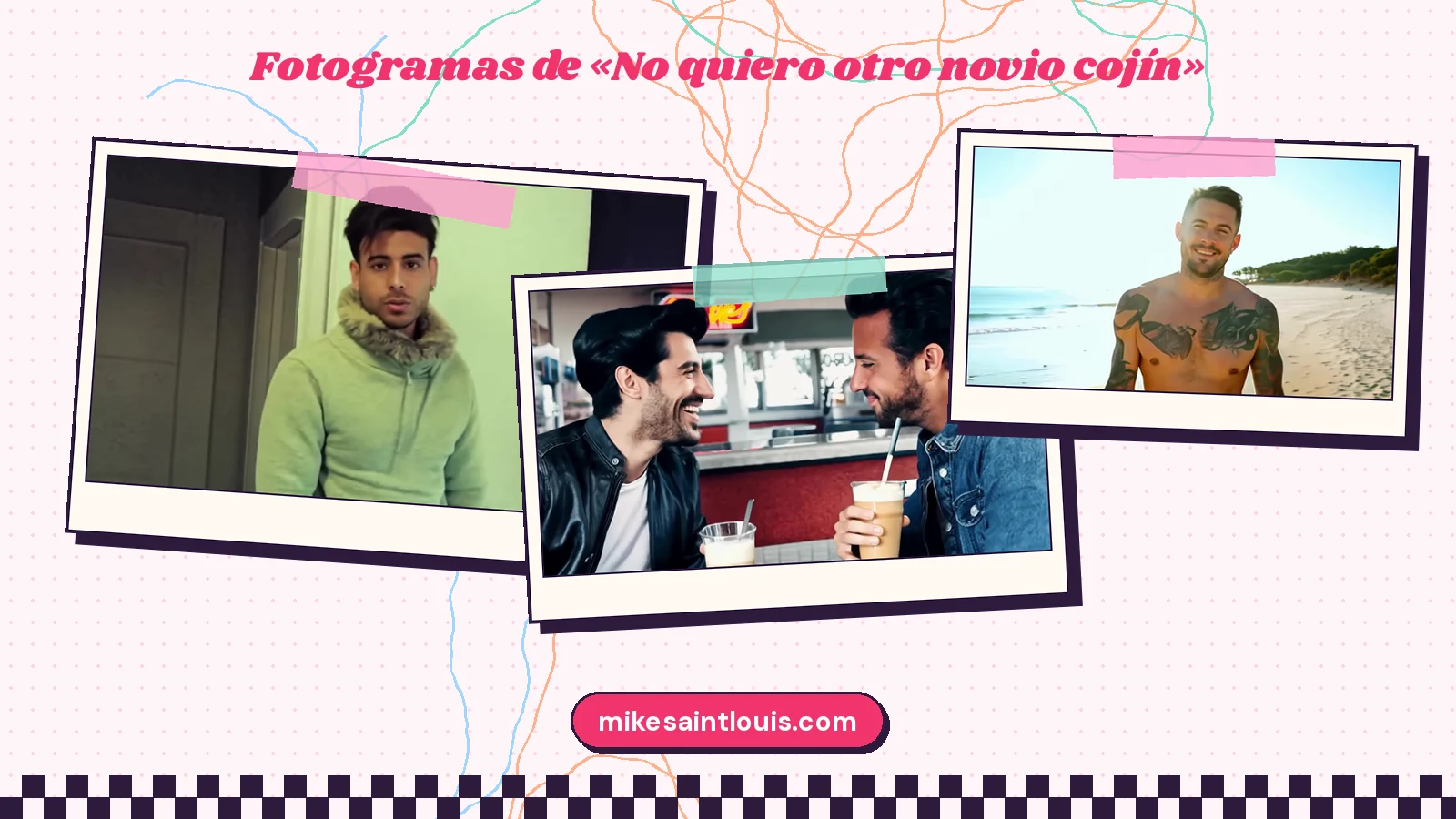Fotogramas del videoclip oficial de «No quiero otro novio cojín», de Mike Sain't Louis