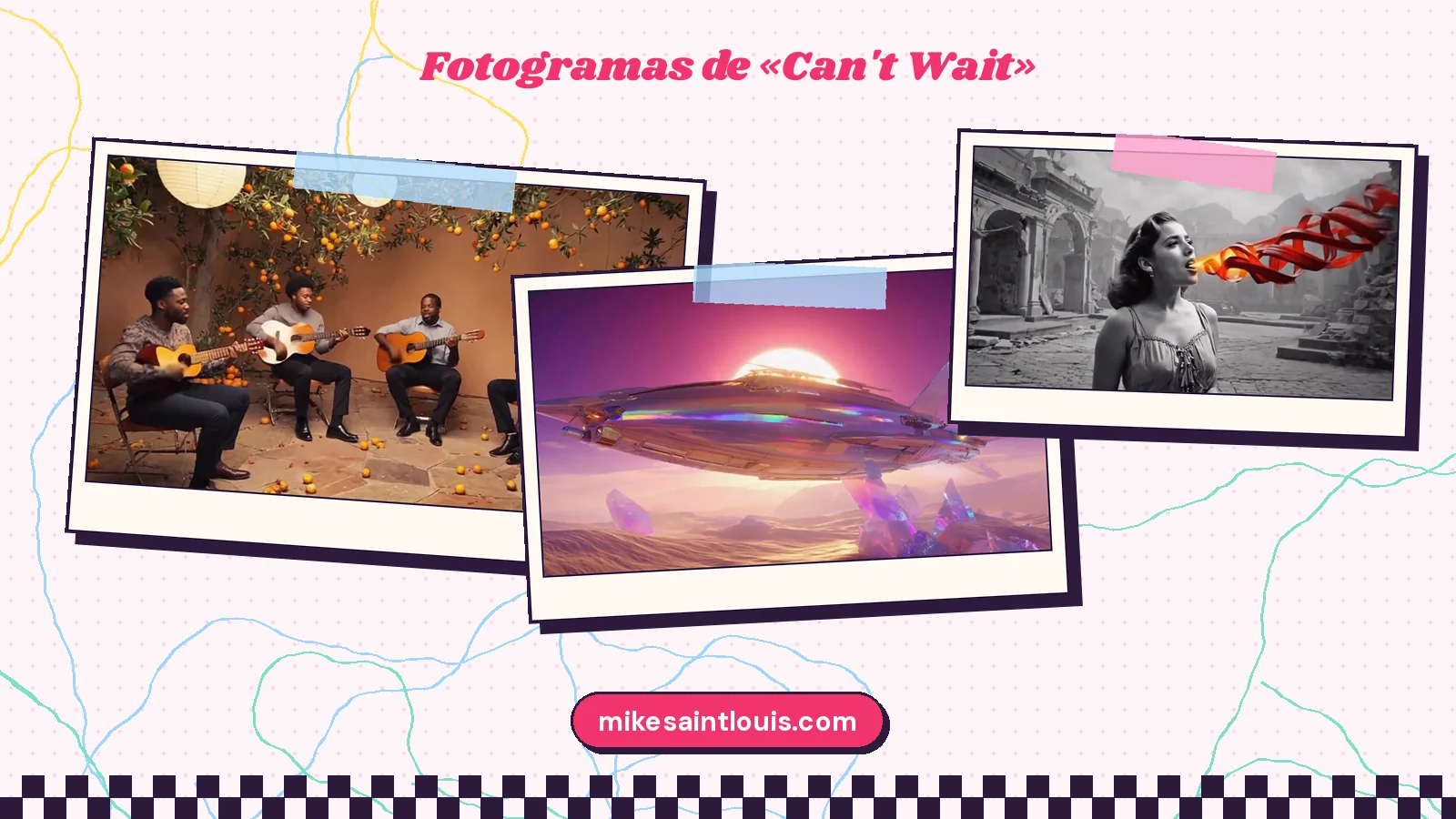 More stills from the official music video for «Can't Wait» by Mike Sain't Louis