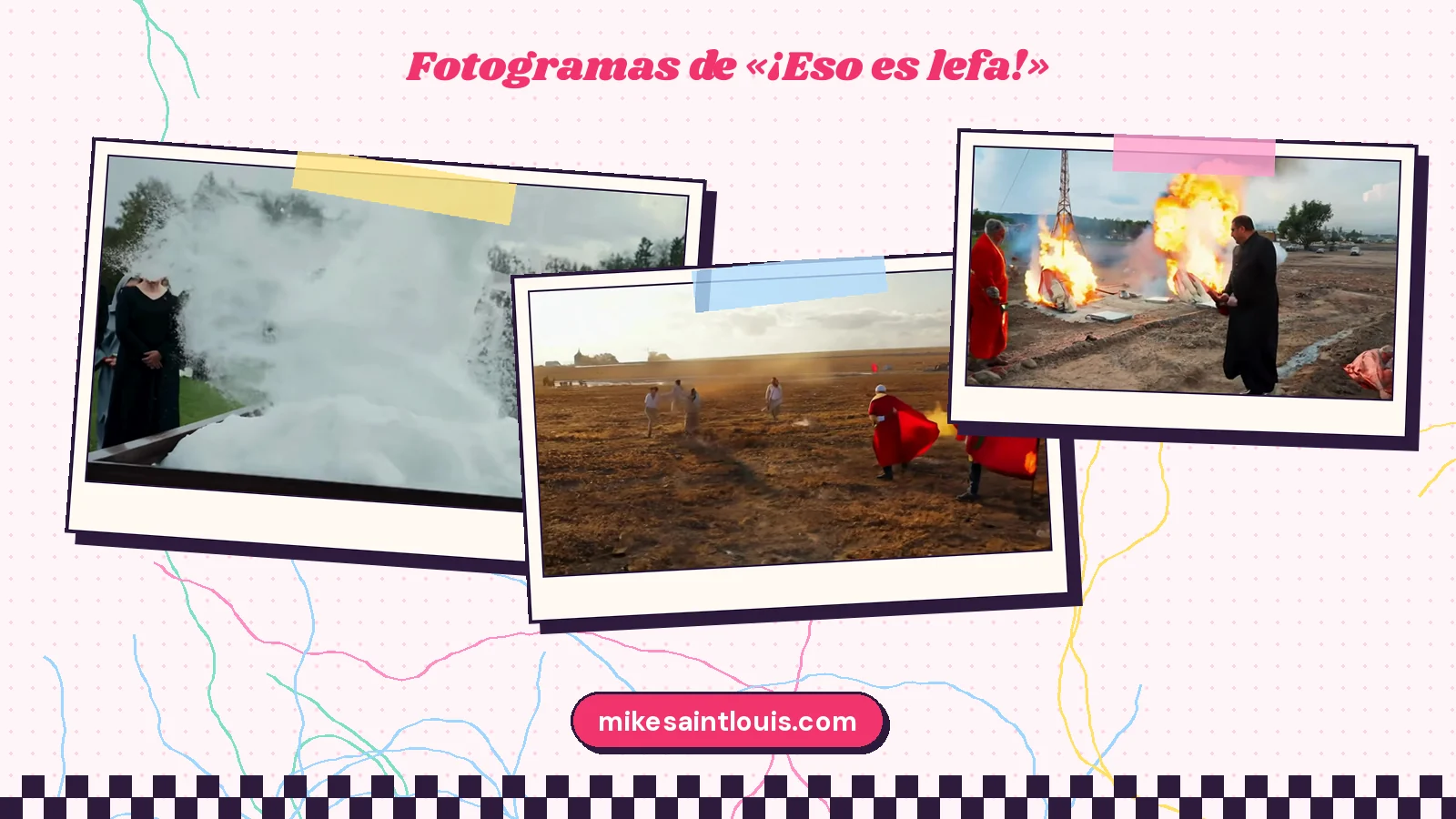 Fotogramas del videoclip oficial de «¡Eso es lefa!», de Mike Sain't Louis