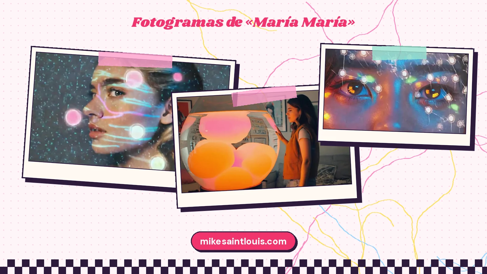 Fotogramas del videoclip oficial de «María María», de Mike Sain't Louis