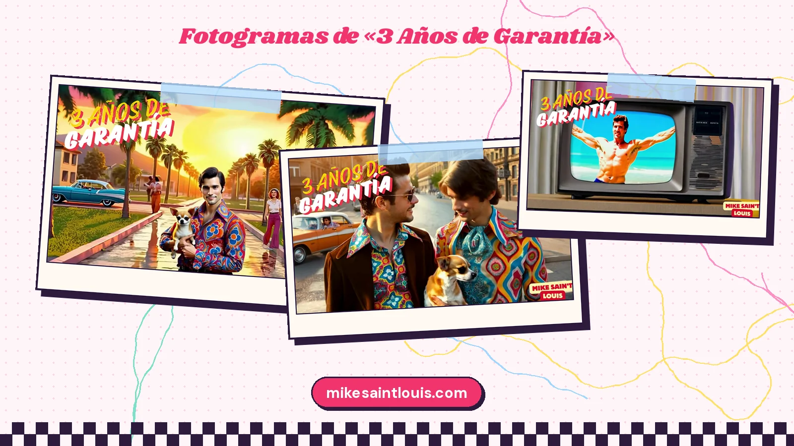 Fotogramas del videoclip oficial de «3 Años de Garantía», de Mike Sain't Louis