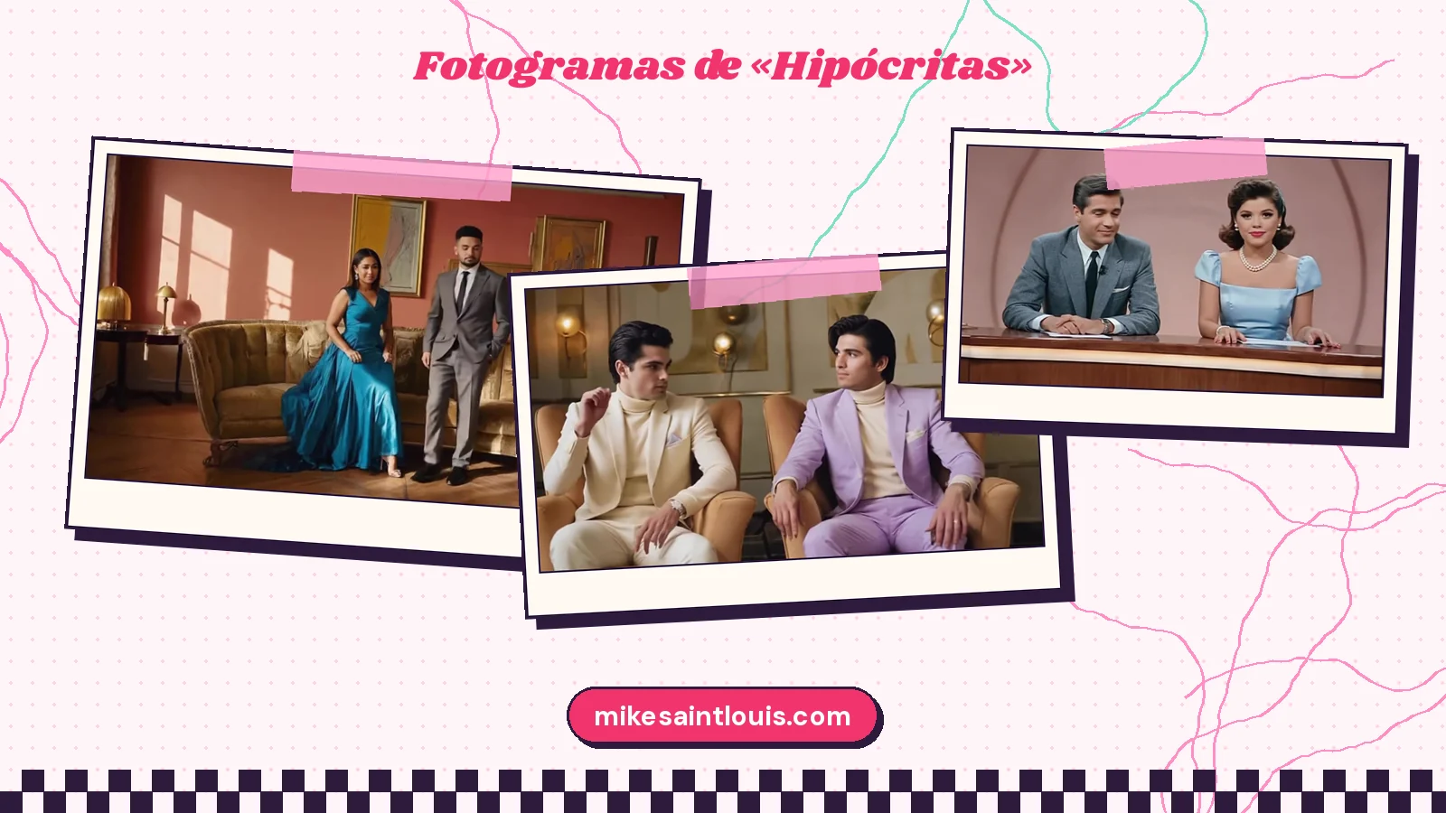 Fotogramas del videoclip oficial de «Hipócritas», de Mike Sain't Louis