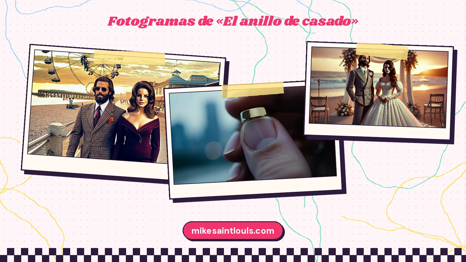 Stills from the official music video for «El anillo de casado» by Mike Sain't Louis