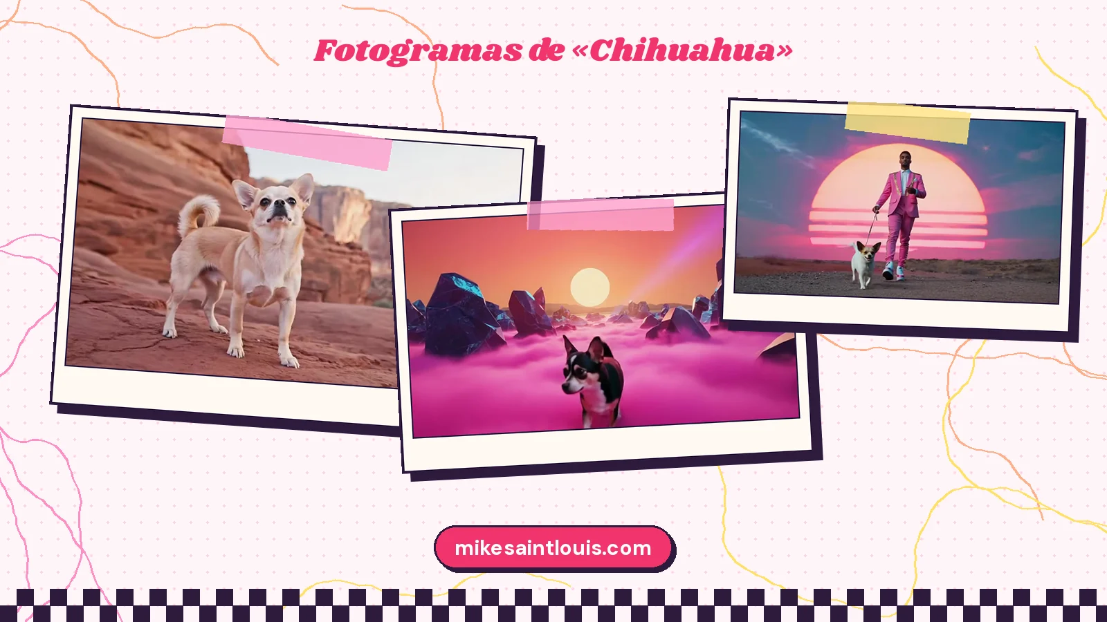 Stills from the official music video for «Chihuahua» by Mike Sain't Louis