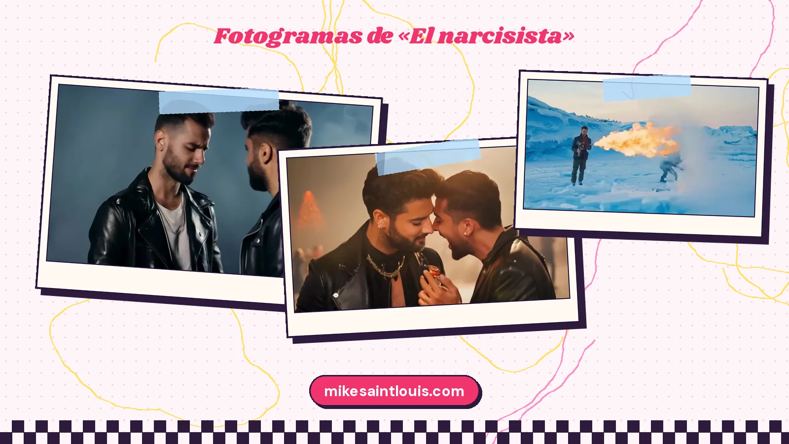 Fotogramas del videoclip oficial de «El narcisista», de Mike Sain't Louis