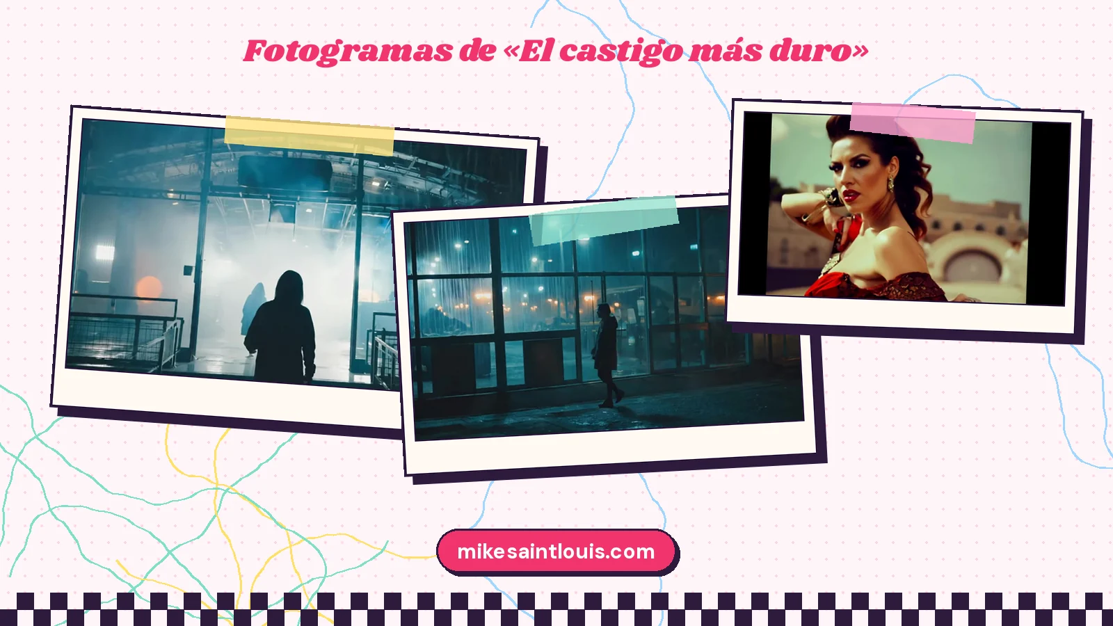 Fotogramas del videoclip oficial de «El castigo más duro», de Mike Sain't Louis