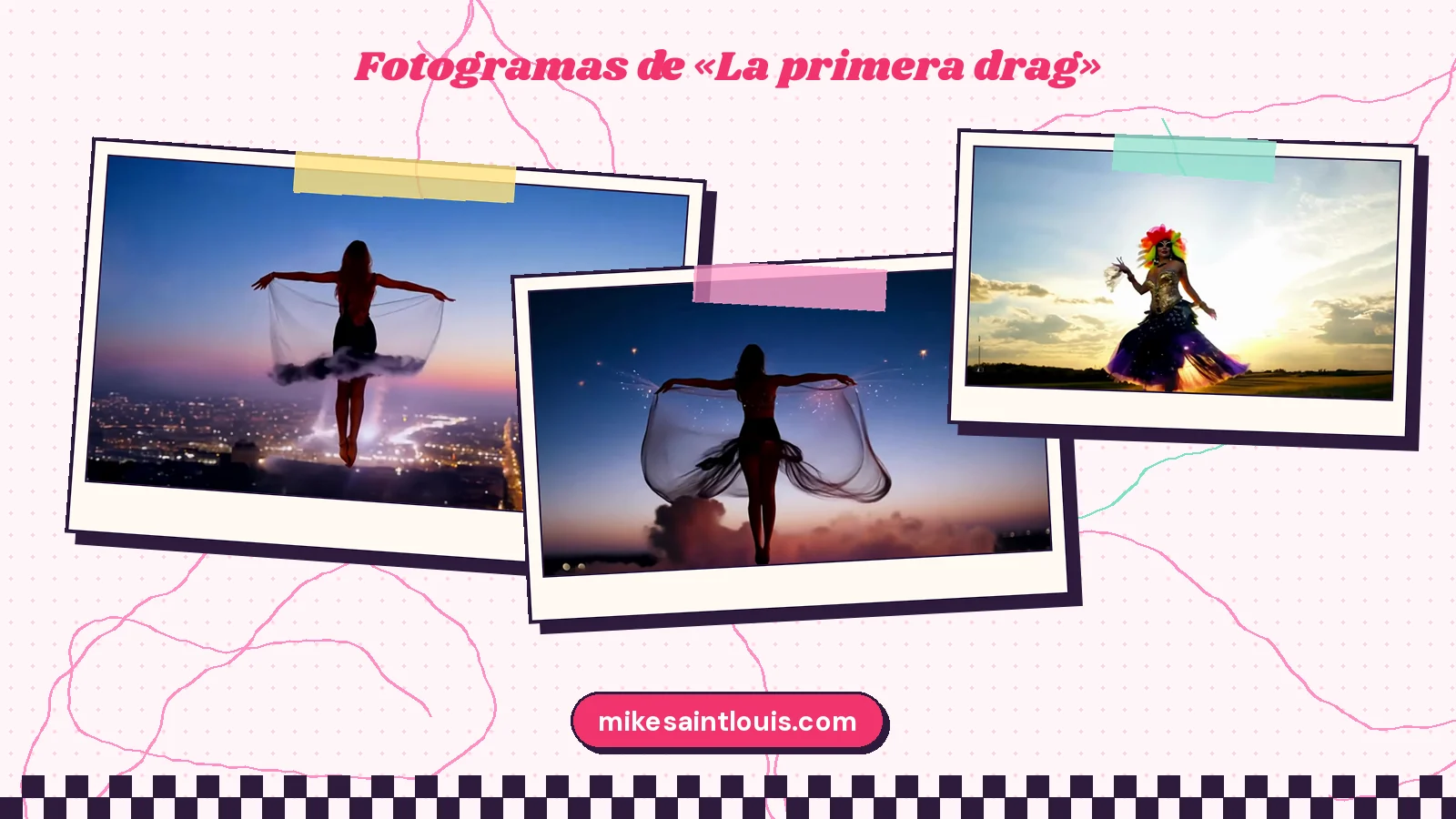 Fotogramas del videoclip oficial de «La primera drag», de Mike Sain't Louis