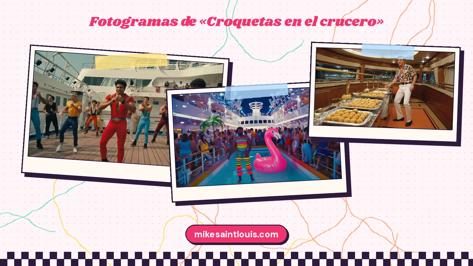 Fotogramas del videoclip oficial de «Croquetas en el crucero», de Mike Sain't Louis