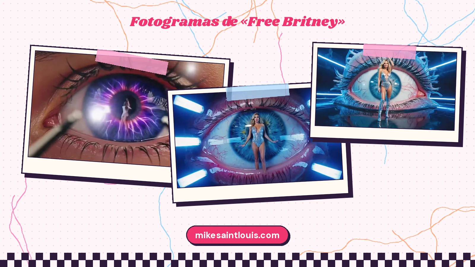 Fotogramas del videoclip oficial de «Free Britney», de Mike Sain't Louis