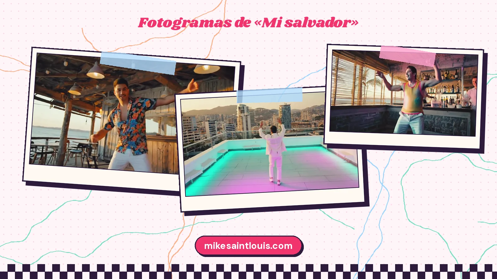 Fotogramas del videoclip oficial de «Mi salvador», de Mike Sain't Louis