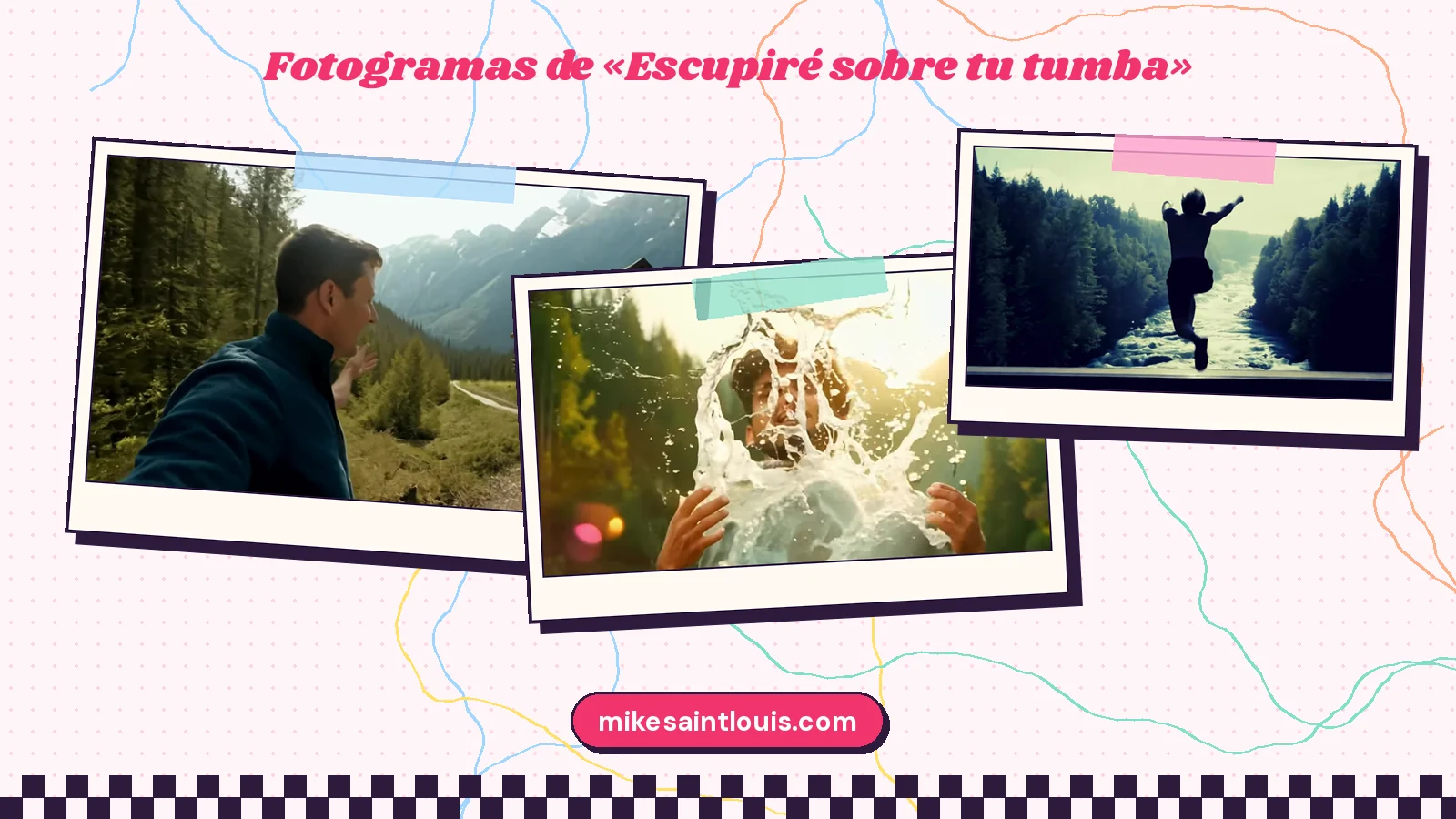 Fotogramas del videoclip oficial de «Escupiré sobre tu tumba», de Mike Sain't Louis