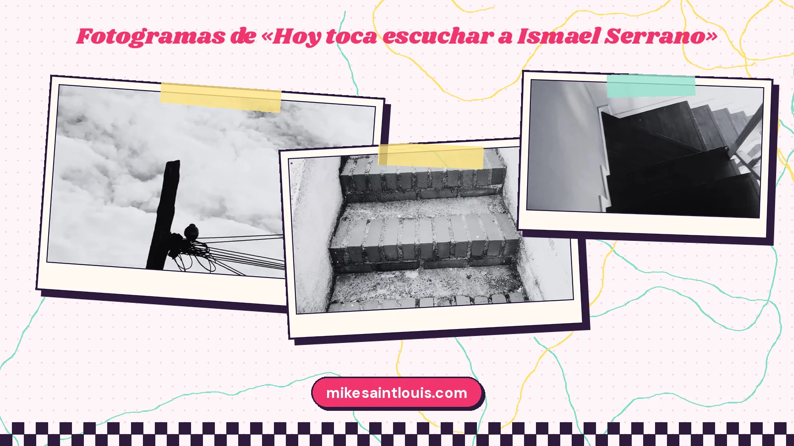 Fotogramas del videoclip oficial de «Hoy toca escuchar a Ismael Serrano», de Mike Sain't Louis