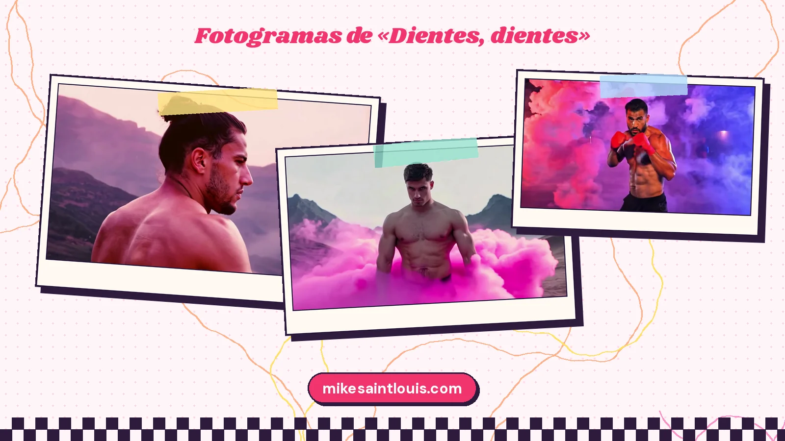 Fotogramas del videoclip oficial de «Dientes, dientes», de Mike Sain't Louis