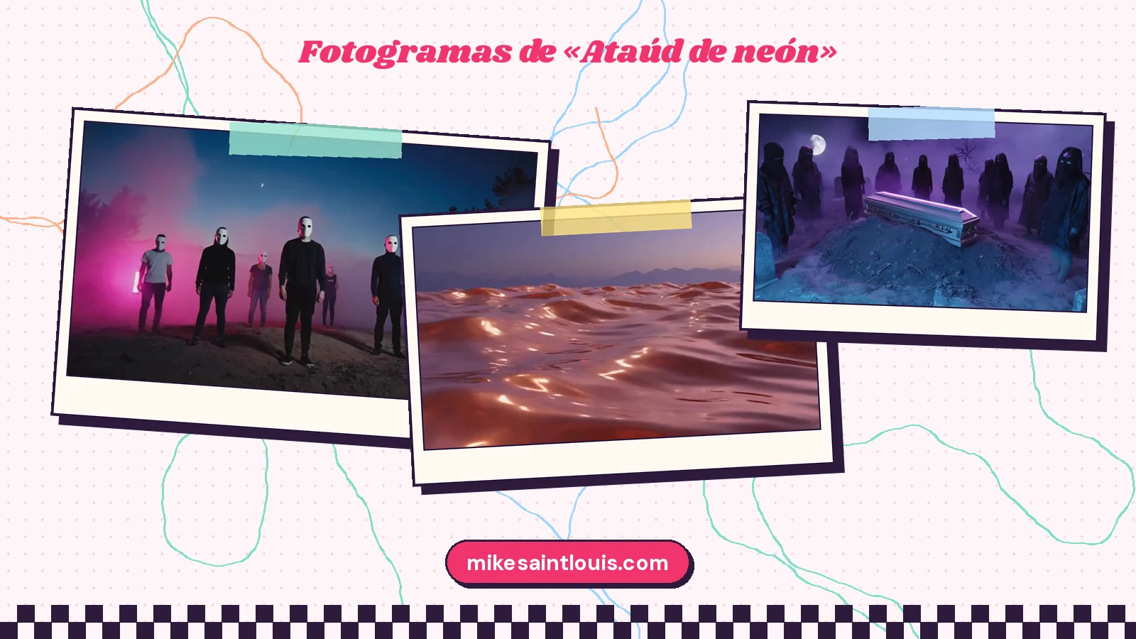 Más fotogramas del videoclip oficial de «Ataúd de neón», de Mike Sain't Louis