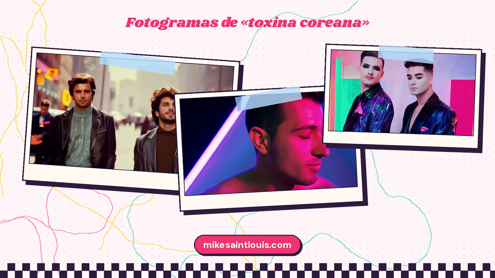 Stills from the official music video for «toxina coreana» by Mike Sain't Louis