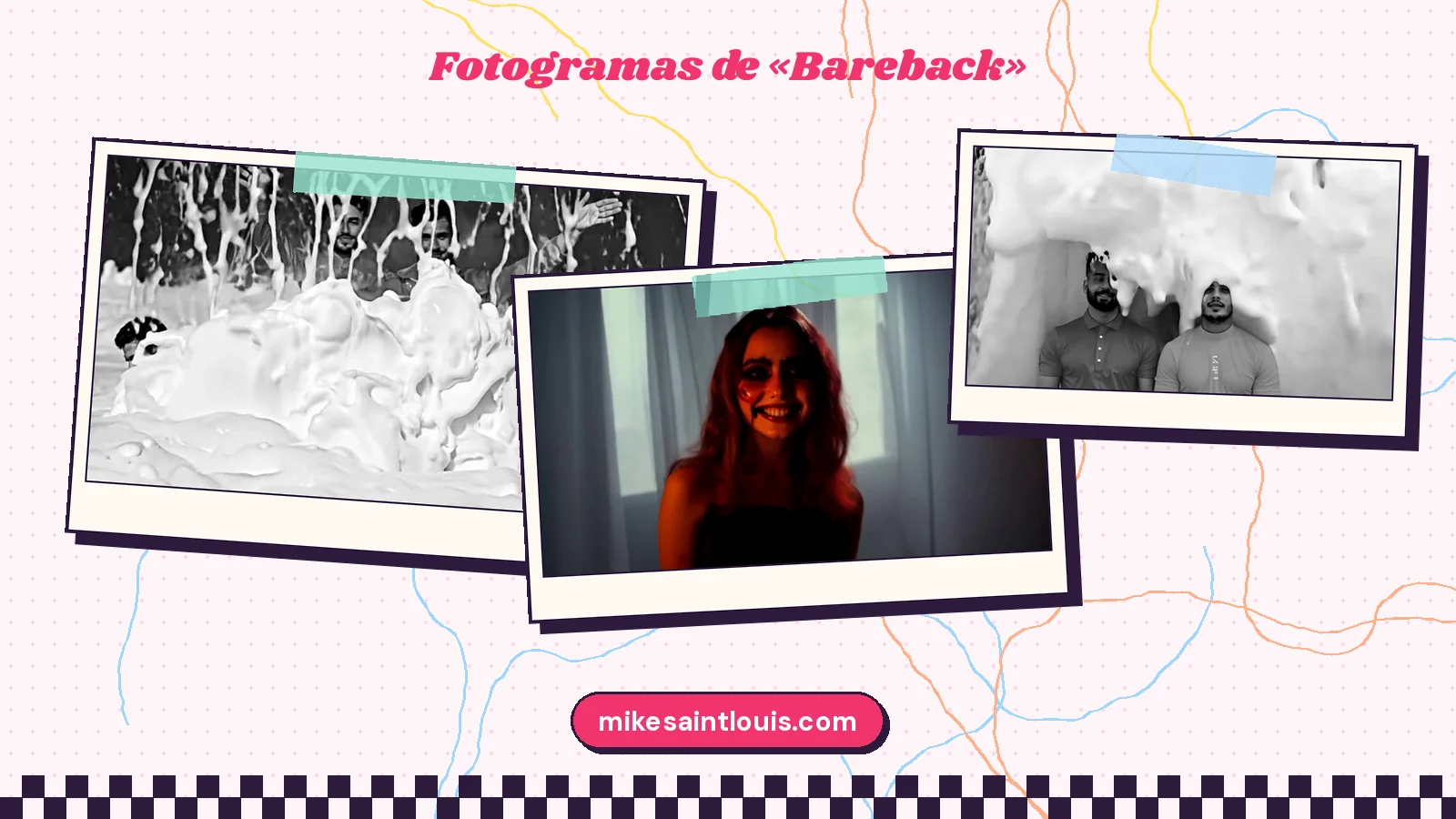 Fotogramas del videoclip oficial de «Bareback», de Mike Sain't Louis
